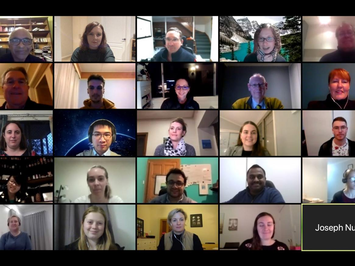 Sciences Alumni Network mentoring program zoom meeting
