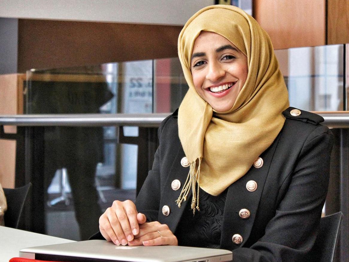 Woman female student