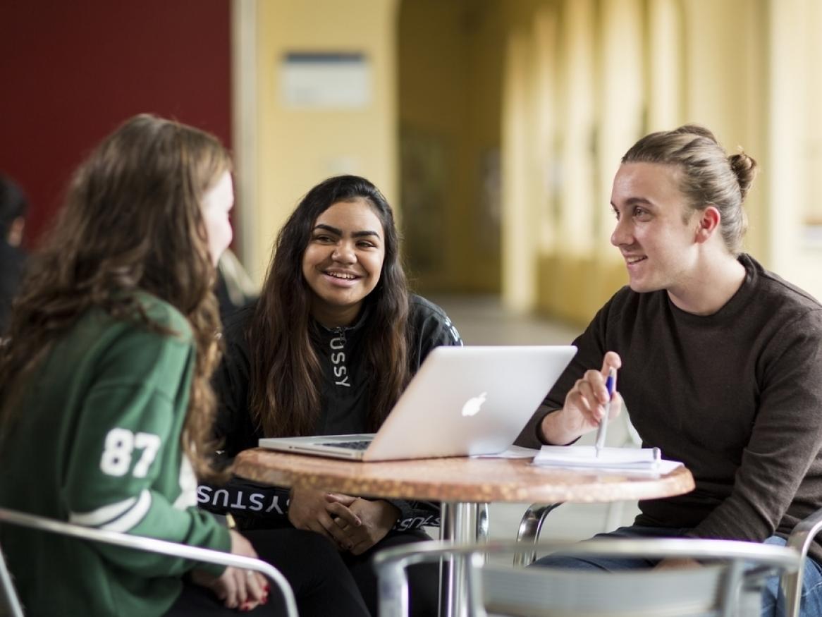 Students on campus